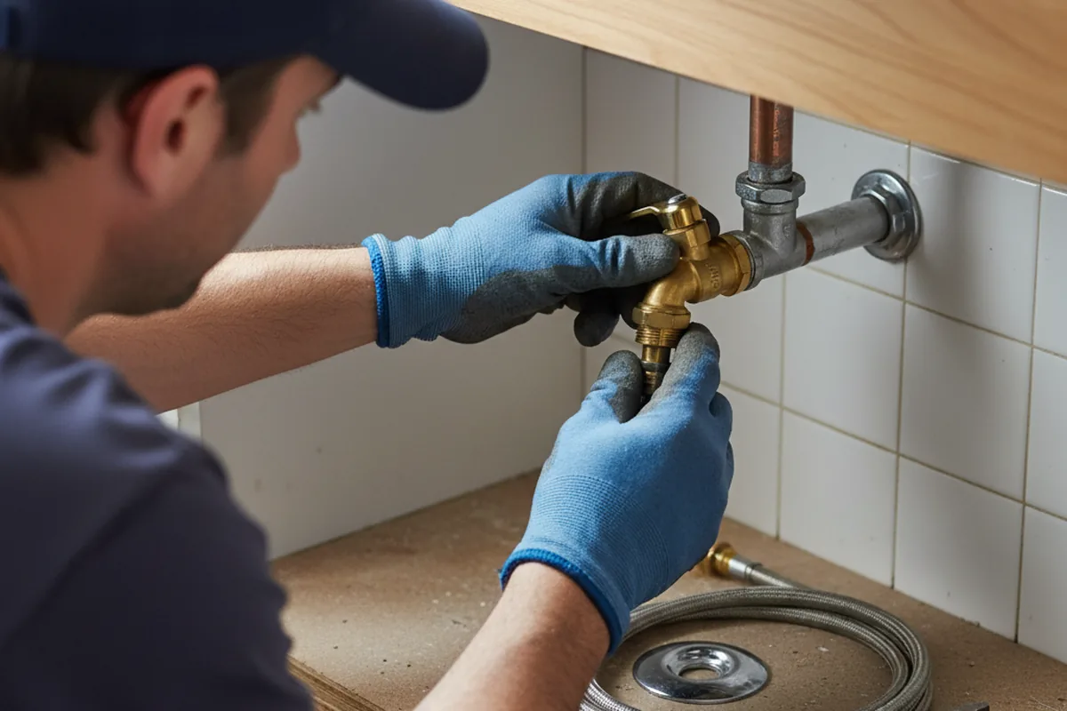 Shutoff valve and fitting work during Emergency Plumbing in Wycombe